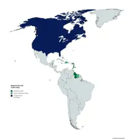 Location of The Regional Security System