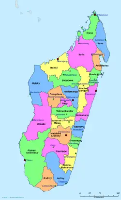 Regions of Madagascar since 2023