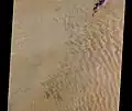 The shifting dunes of the Northern Registan Desert