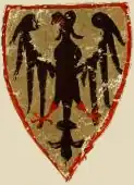 Imperial coat of arms attributed to Henry VI (r. 1191–1197) from Codex Manesse (c. 1304)