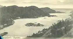 View of the village from a 1910 postcard