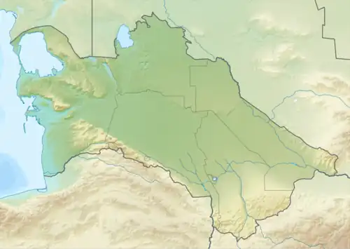 Location in Turkmenistan