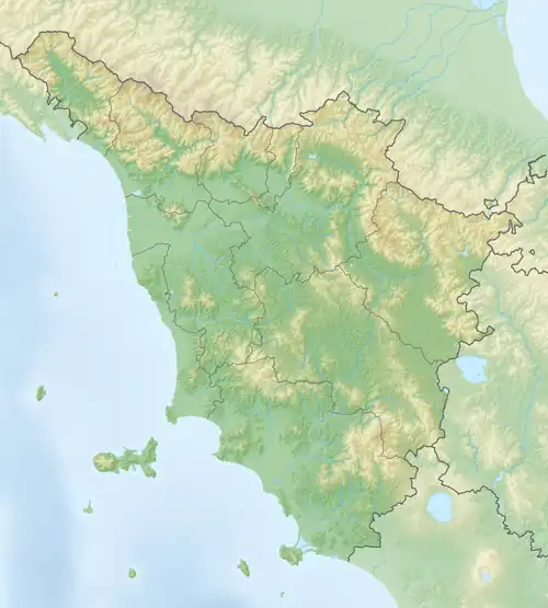 Cosa is located in Tuscany