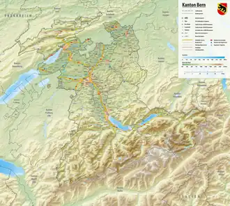 Reichenbach Falls is located in Canton of Bern