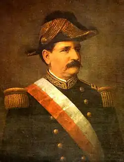 Painting of a man in a military uniform