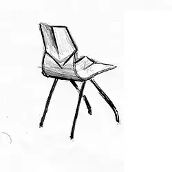 Diamond chair, 1957