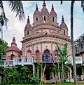 Replica of Dakshineswar Kali temple near Rani Rashmoni's birth place, CharNandanbati, Kalyani thana, Nadia, built by the family