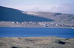 Another view over Resolute Bay to the Inuit Settlement "Village" (August 1997)