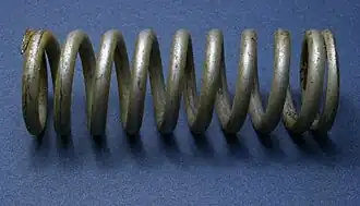A heavy-duty coil spring designed for compression and tension