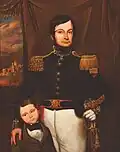 Portrait of Lieutenant Colonel José Simeão de Oliveira and his son João Baptista, c. 1840