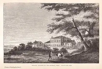 Image 60The Quaker-run York Retreat, founded in 1796, gained international prominence as a centre for moral treatment and a model of asylum reform following the publication of Samuel Tuke's Description of the Retreat (1813). (from History of medicine)
