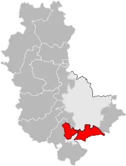 Location of Saint-Symphorien-d'Ozon