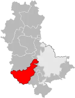 Location of Vaugneray