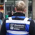 Loop on the outside of work clothes