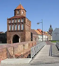 Rostocker Tor and Marienkirche
