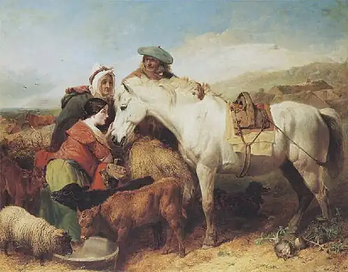 The Auld Farmer's New Year's Gift by Richard Ansdell