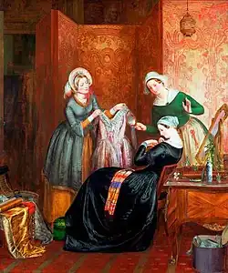 Throwing off Her Weeds by Richard Redgrave