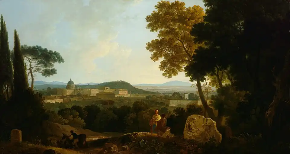 St Peters and the Vatican from the Janiculum, Rome, 1757