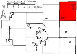 Location of Richland Township, Allen County, Ohio.