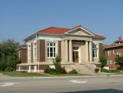 The Carnegie library in Ridge Farm