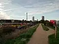 Ridgeway upper level looking towards Plumstead and Nathan Road exit. Close to the site of the Manor Ground arena