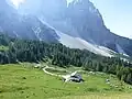 Refugee Città di Fiume with Monte Pelmo