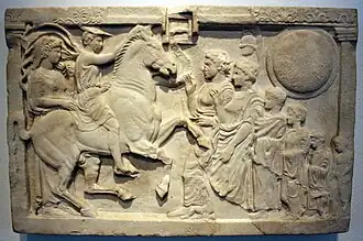 Votive relief 400 BCE (Antikensammlung Berlin)