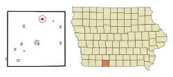 Location of Tingley, Iowa