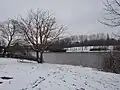 Wintry scene, near Newport. Snow here is fairly unusual.
