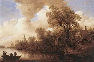 River Landscape (1652), oil on panel, 66.7 x 98&nbsp;cm., Wallraf–Richartz Museum