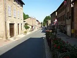 The D504 road in Rivolet