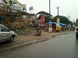 Road at Srikanya Theater in Dondaparthy