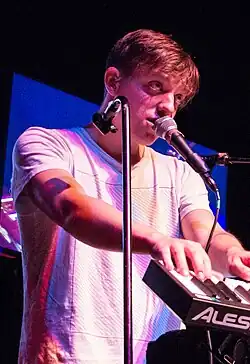 Robert DeLong performing at CD102.5 Day 2015