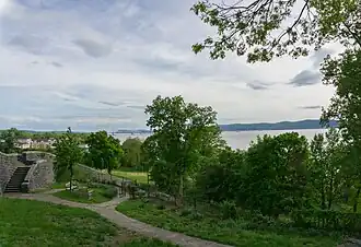 View of the Tappan Zee Bridge and Hudson River