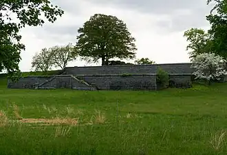 Rockwood Hall mansion's foundation