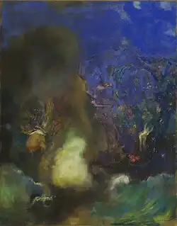Odilon Redon, Roger and Angelica, 1910