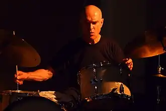 Roger Turner at Cafe Oto (London), July 2011.