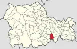 Location in Neamț County
