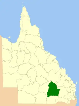 Location in Queensland