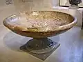 Vasque of an ancient Roman fountain in the Louvre, Paris