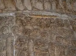 Soldiers with marching packs on Trajan's Column