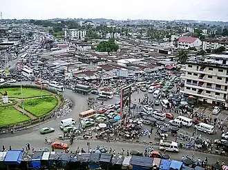 Liberté traffic circle, Adjamé, Abidjan, in 2010