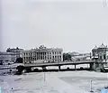 Ramps of the old bridge at Rudolf (today Roosevelt) Square at the right bank of the Tisza