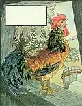 A rooster by Frederick Richardson from the Volland edition of Mother Goose.[21]