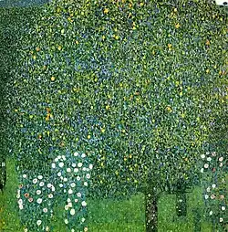 Rose Bushes under the Trees, c.1905, private collection