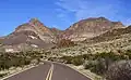 Peak 4540 and Goat from Ross Maxwell Scenic Drive
