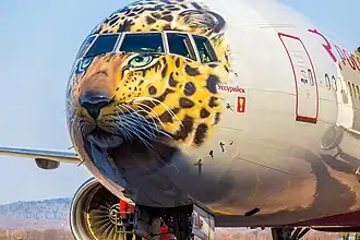 Rossiya Airlines Boeing 777 in Leolet livery