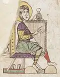 11th century A.D., Toulouse, France. Rotte from harley ms 4951 folio 295v