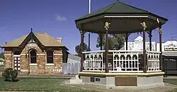 Rotunda and former bank