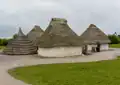 Reconstructed buildings at Stonehenge